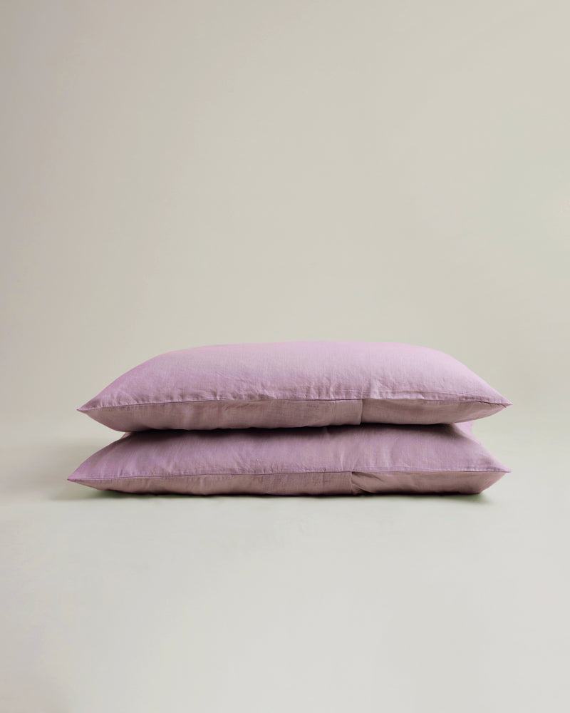 A Pair of Pillowcases in Lilac