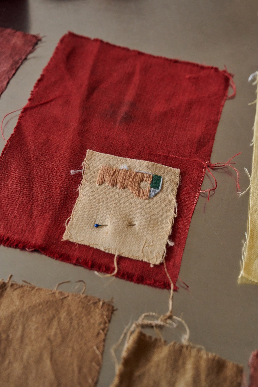 Naturally Dyed Hemp Cushion Cover