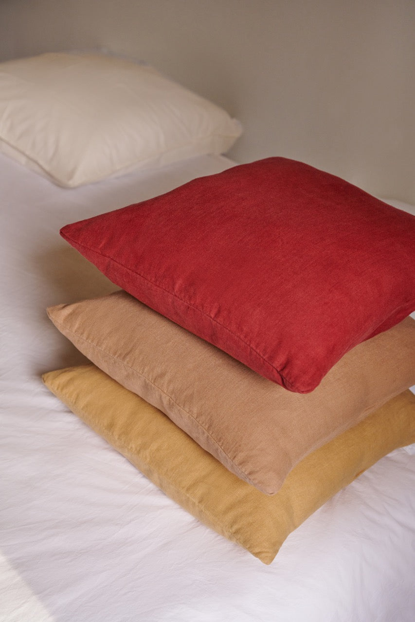 Naturally Dyed Hemp Cushion Cover