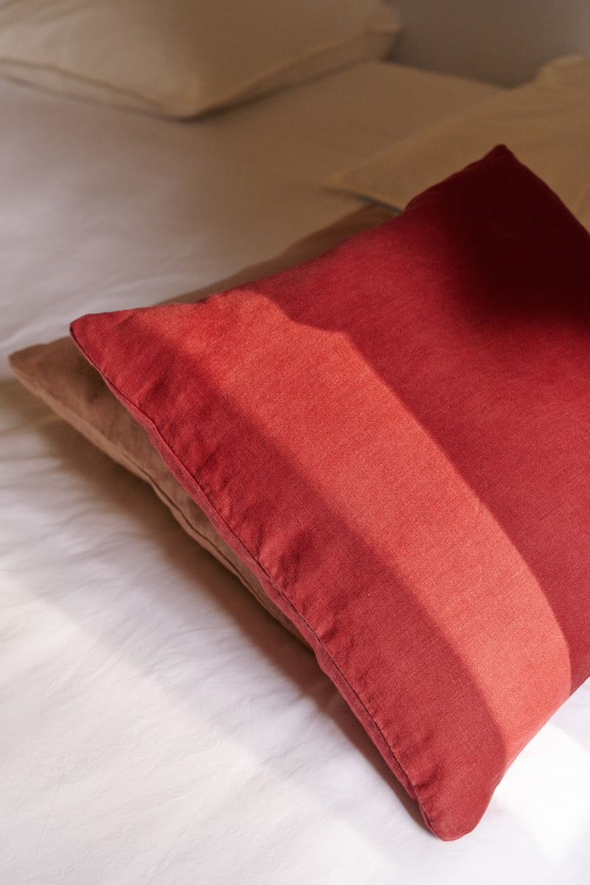 Naturally Dyed Hemp Cushion Cover